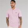 Lyle And Scott Vintage Mens Plain Polo Shirt Pink Light