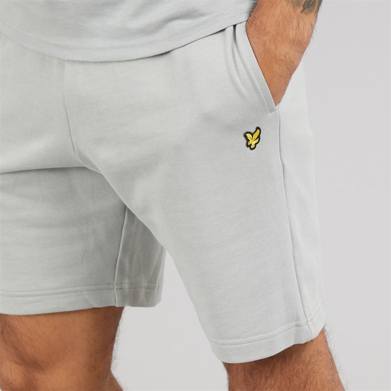 Lyle And Scott Vintage Mens Basic Sweat Shorts Cold Grey