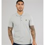 Lyle And Scott Vintage Mens Plain Polo Shirt Cold Grey