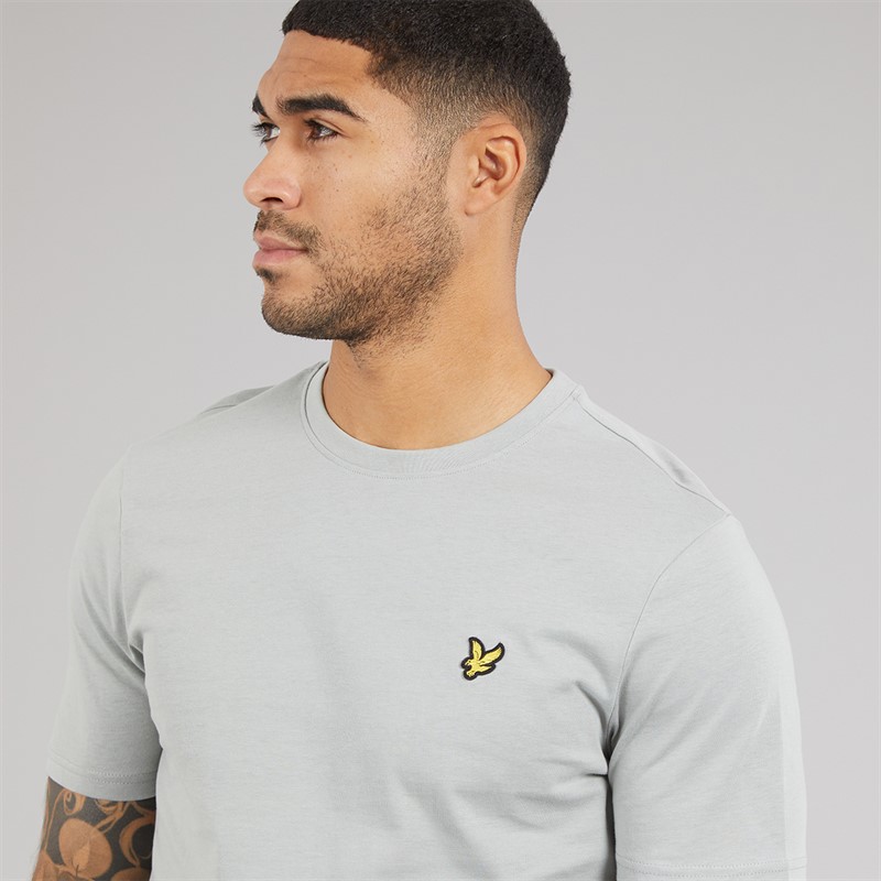 Lyle And Scott Vintage Mens Lightweight Seasonal Cotton T-Shirt Cold Grey