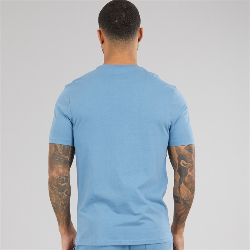 Lyle And Scott Vintage Mens Lightweight Seasonal Cotton T-Shirt Ocean Sky