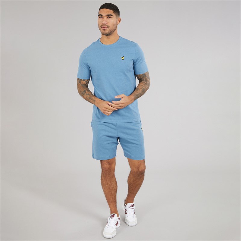 Lyle And Scott Vintage Mens Lightweight Seasonal Cotton T-Shirt Ocean Sky