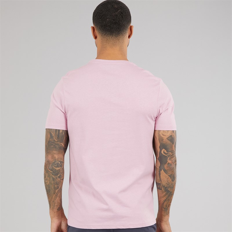 Lyle And Scott Vintage Mens Lightweight Seasonal Cotton T-Shirt Pink Light