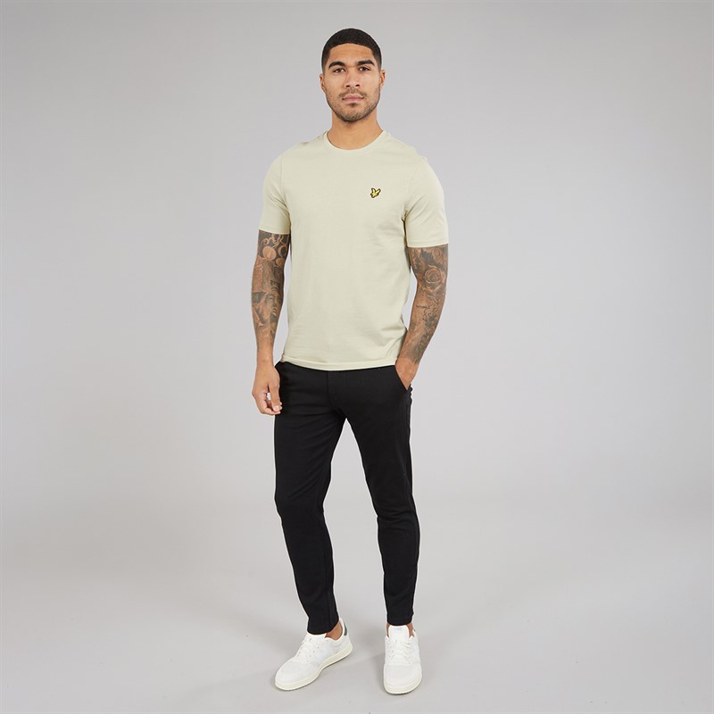 Lyle And Scott Vintage Mens Lightweight Seasonal Cotton T-Shirt Grey Taupe
