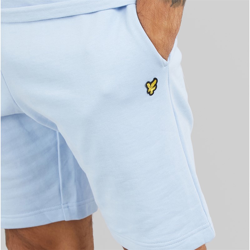 Lyle And Scott Vintage Mens Basic Sweat Shorts Light Blue