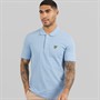 Lyle And Scott Vintage Mens Plain Polo Shirt Light Blue