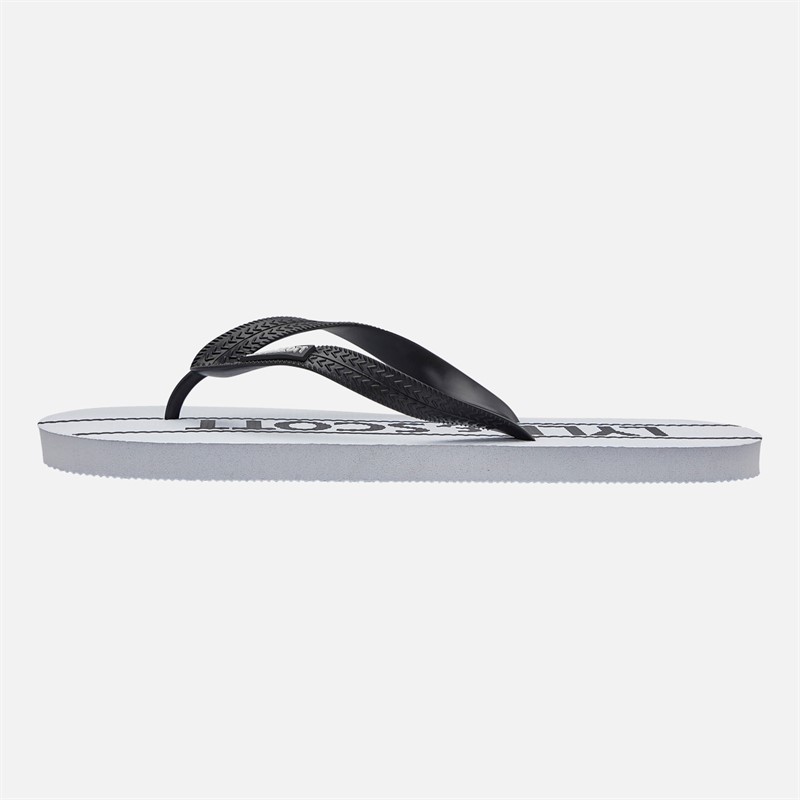 Lyle And Scott Vintage Tongs Homme sable Blanc/Noir