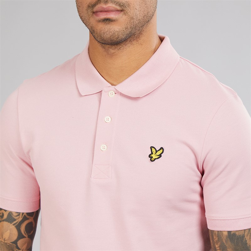 Lyle And Scott Vintage Herre Polo Skjorte X574 Pink Light