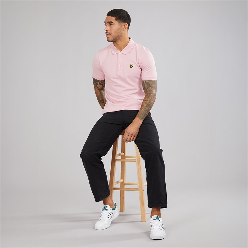 Lyle And Scott Vintage Herre Polo Skjorte X574 Pink Light