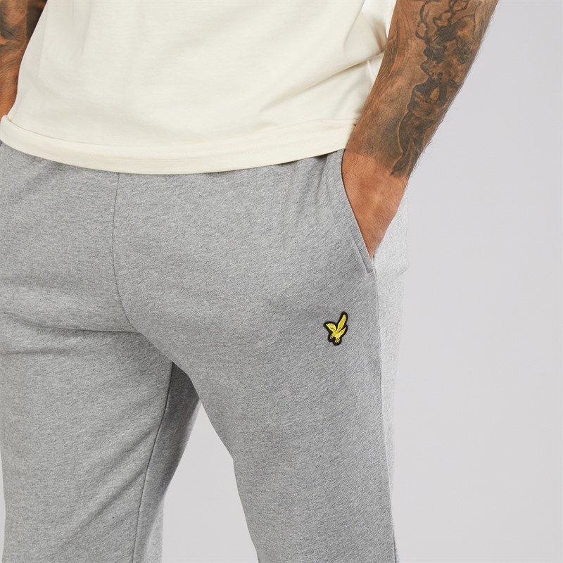 Lyle And Scott Vintage Herre Slim Sweat Bukser T28 Mid Grey Marl