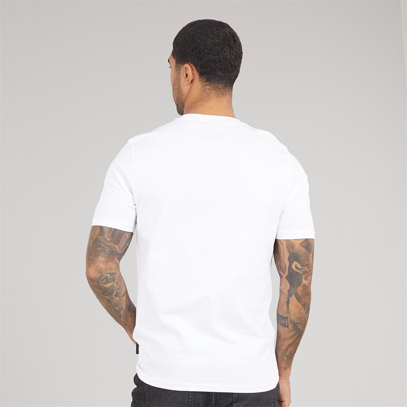 Lyle And Scott Vintage Graficzny T-shirt dla niego kolor 626 White