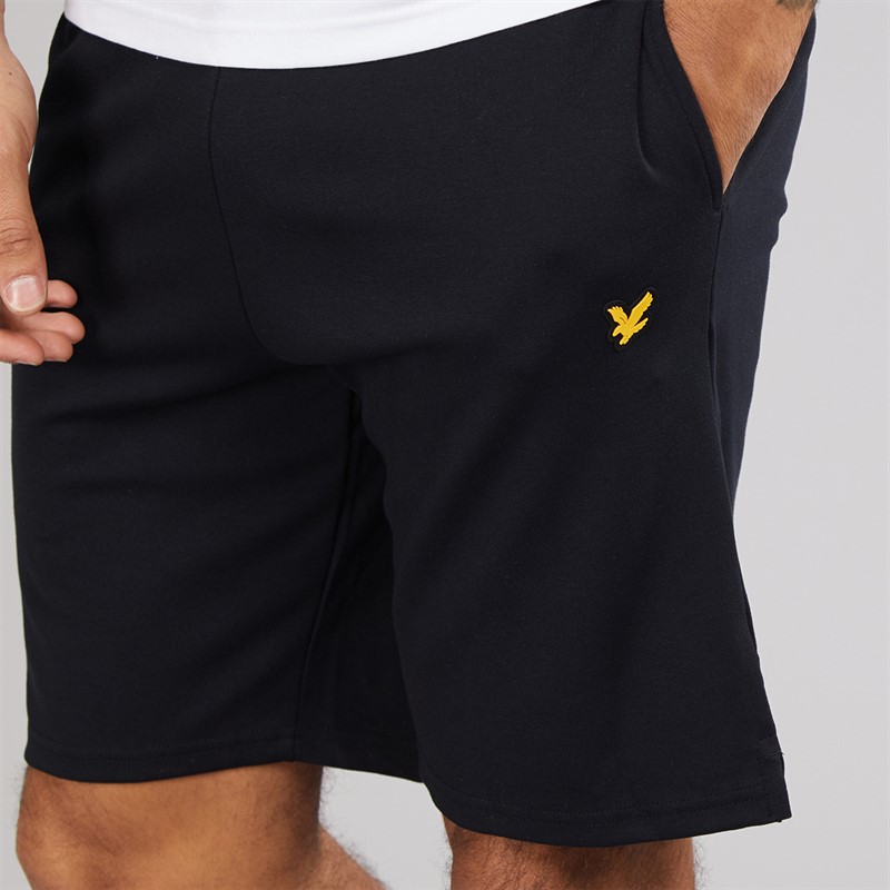 Lyle And Scott Vintage Herre Fleece Shorts Z865 Jet Black