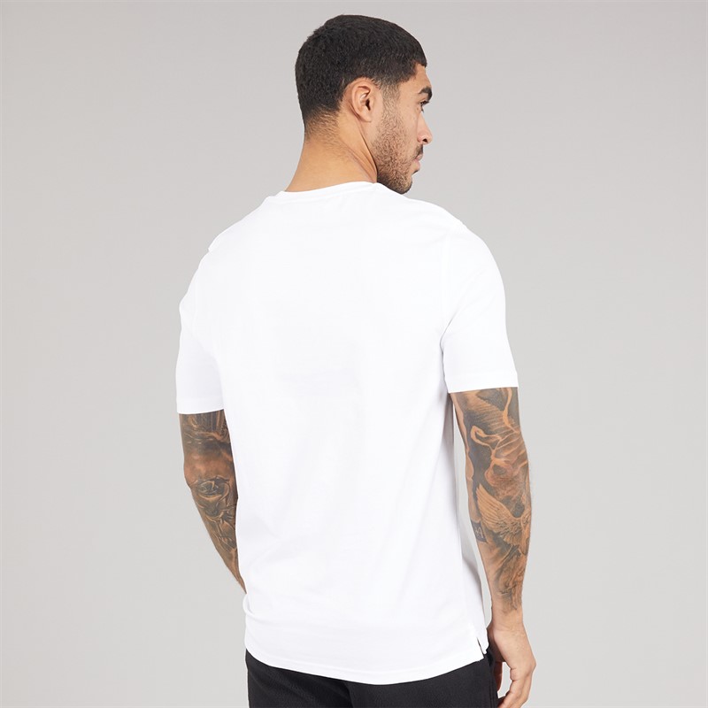 Lyle And Scott Vintage T-shirt z napisem dla niego kolor 626 White