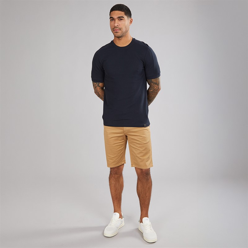 Lyle And Scott Vintage Herre Stribet T-shirt Z271 Dark Navy