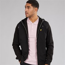 Lyle And Scott Vintage Herre Half Raglan Hybrid Hættetrøje Z865 Jet Black