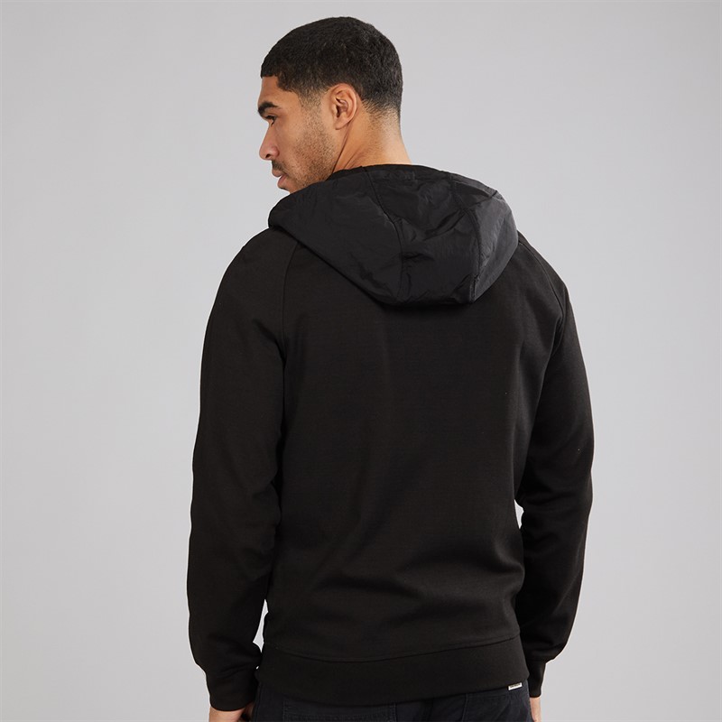 Lyle And Scott Vintage Herre Half Raglan Hybrid Hættetrøje Z865 Jet Black