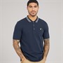 Lyle And Scott Vintage koszulka polo z z logo dla niego kolor Y070 Dark Navy/Bone White