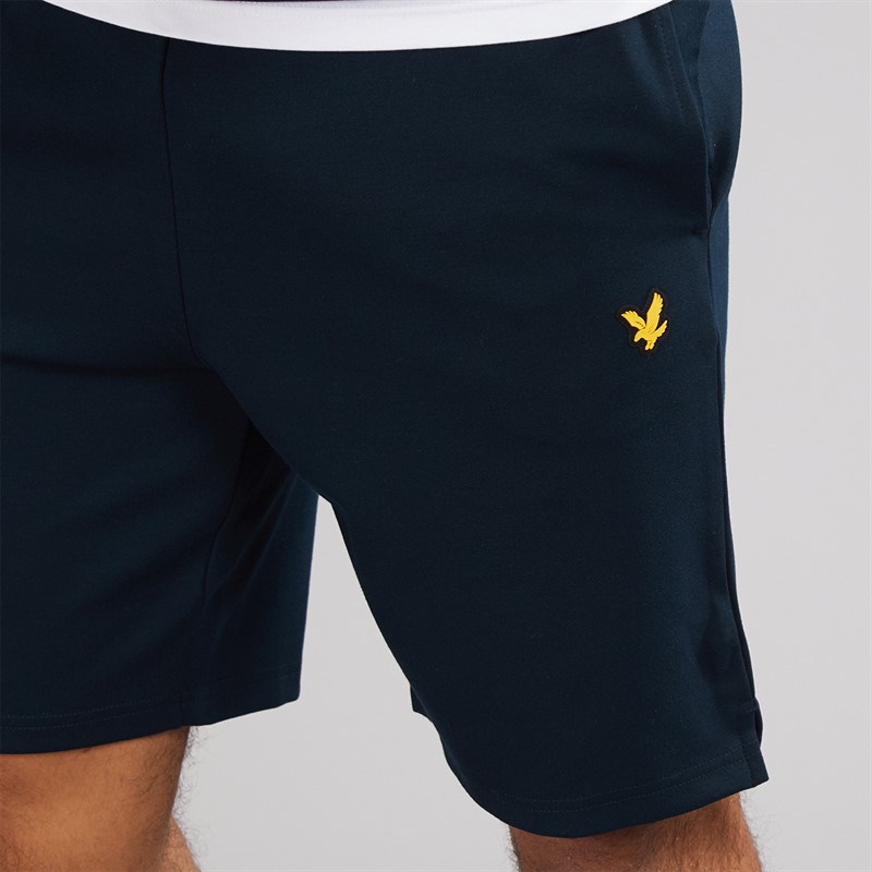 Lyle And Scott Vintage Herre Fleece Shorts Z271 Dark Navy