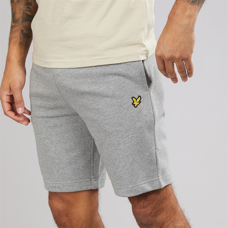 Lyle And Scott Vintage Herre Sweat Shorts T28 Mid Grey Marl