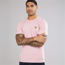 Lyle And Scott Vintage Herre Ensfarvet T-shirt X574 Pink Light