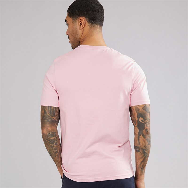 Lyle And Scott Vintage Herre Ensfarvet T-shirt X574 Pink Light