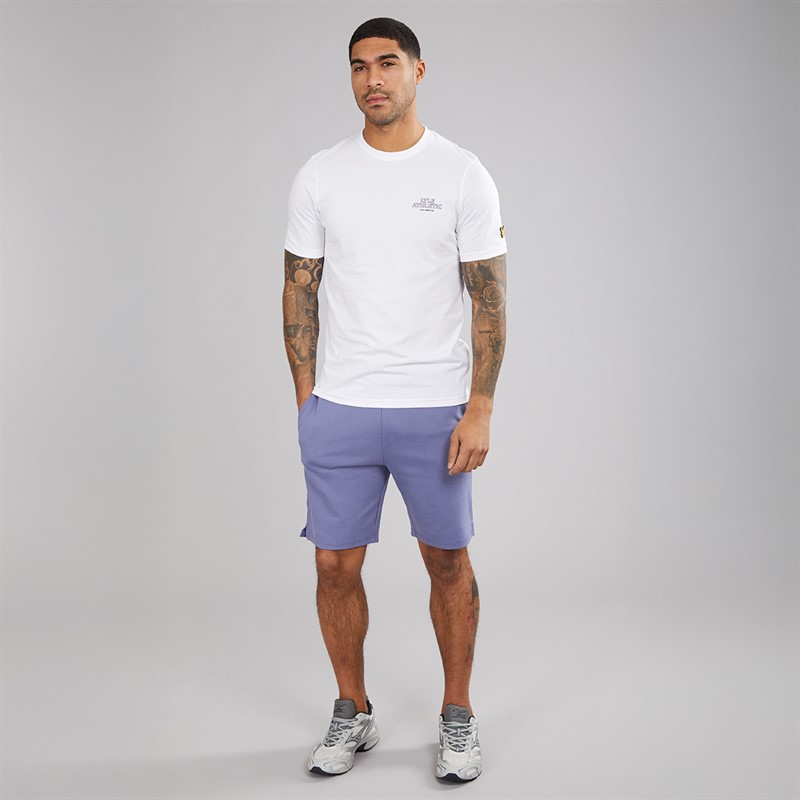 Lyle And Scott Vintage Herre Fleece Shorts X656 Explorer Blue