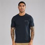 Lyle And Scott Vintage T-shirt z haftem W403 granatowy/biały dla niego kolor W403 Dark Navy/ White