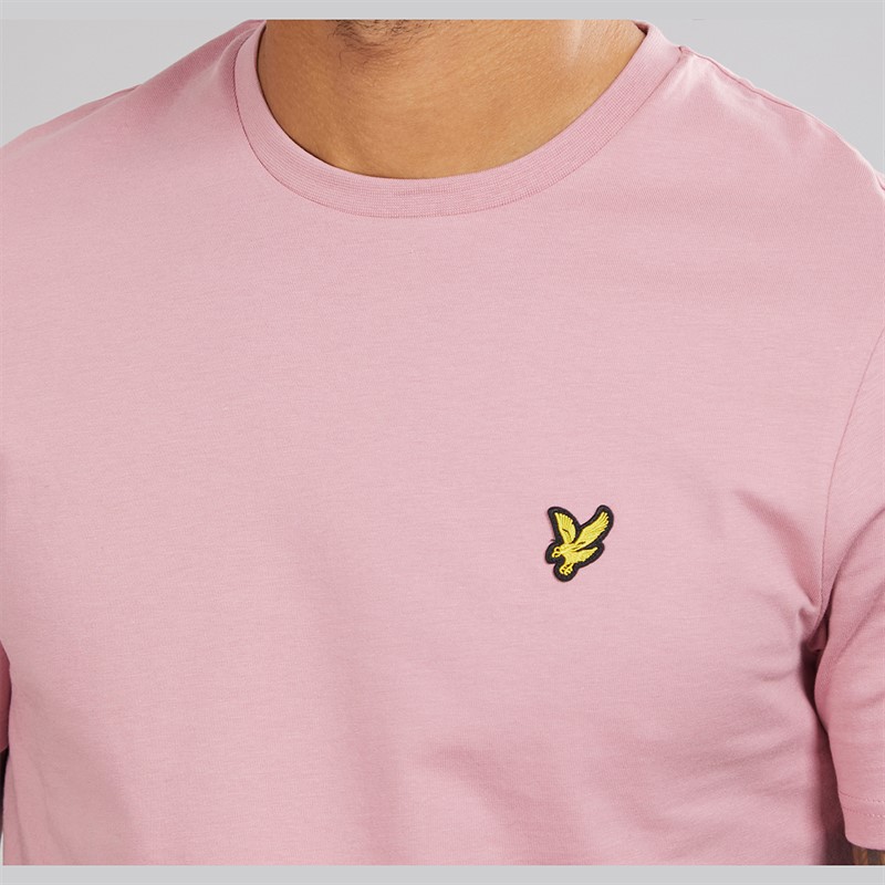 Lyle And Scott Vintage Herre Ensfarvet T-shirt X871 Garden Rose