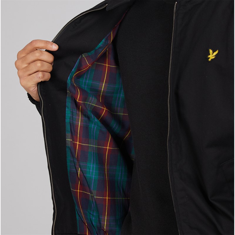 Lyle And Scott Vintage Mens Harrington Jacket Jet Black