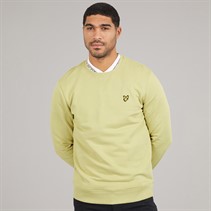 Lyle And Scott Vintage Mens Crew Neck Sweatshirt Pale Willow