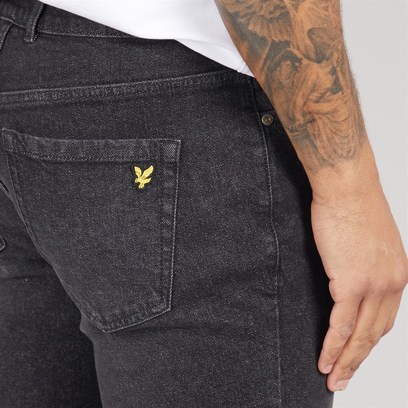 Lyle And Scott Vintage Mens Slim Fit Jeans Jet Black