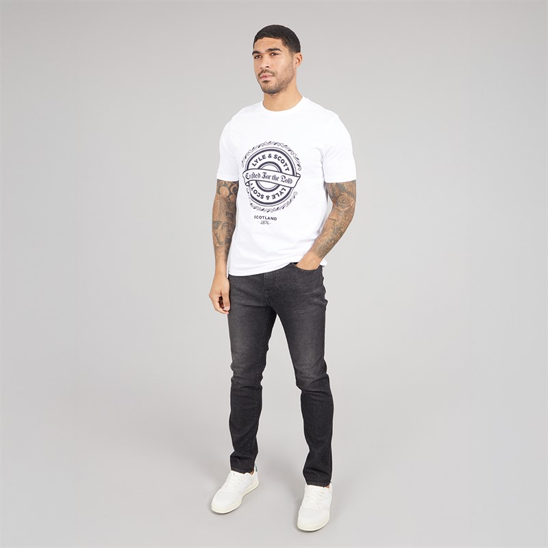 Lyle And Scott Vintage Mens Slim Fit Jeans Jet Black