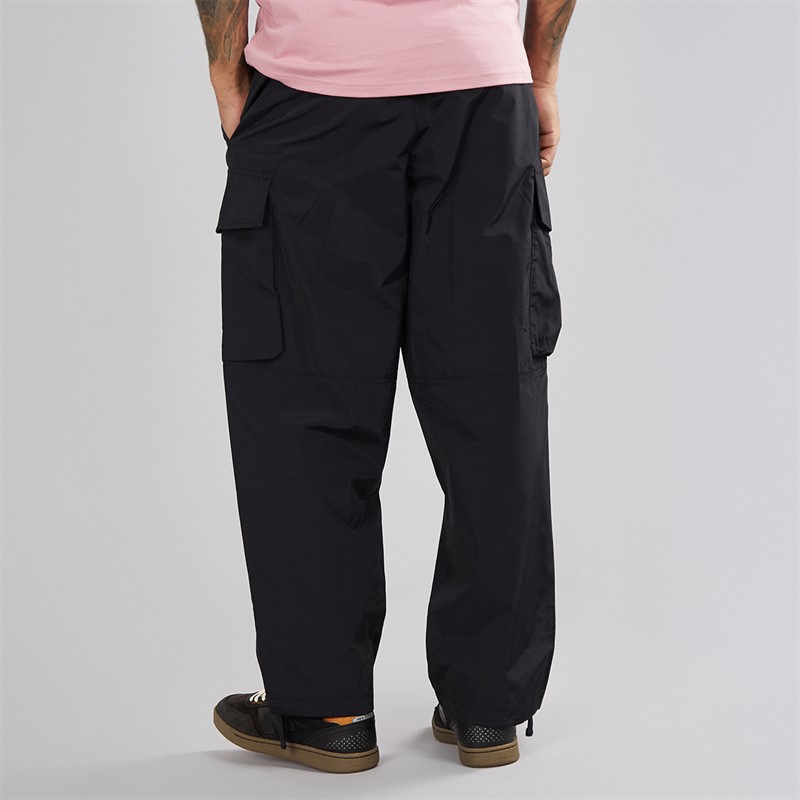 Lyle And Scott Vintage Mens Bellowed Pocket Cargo Pants Jet Black