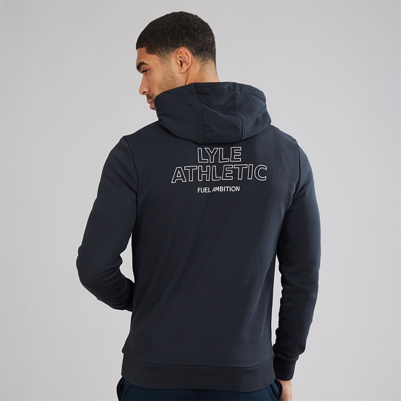 Lyle And Scott Vintage Mens Athletic Hoodie Dark Navy