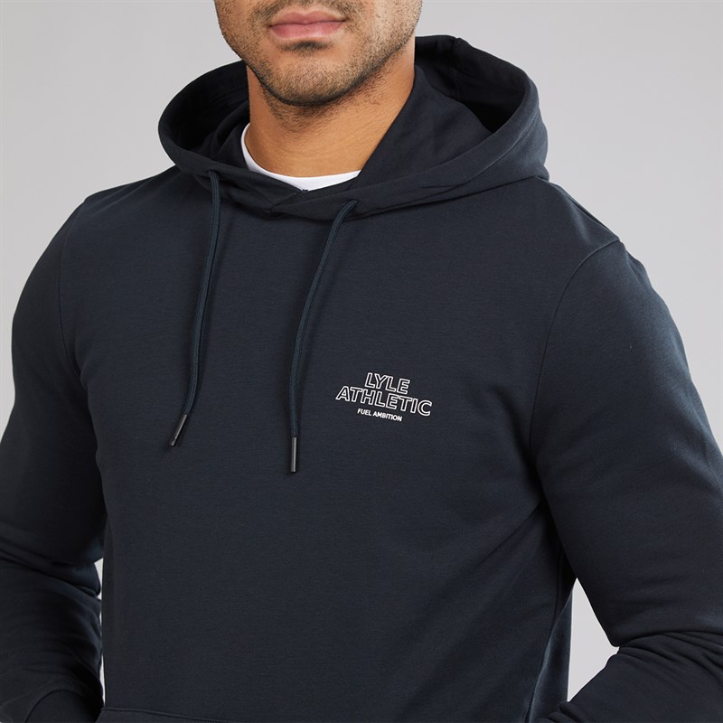 Lyle And Scott Vintage Mens Athletic Hoodie Dark Navy