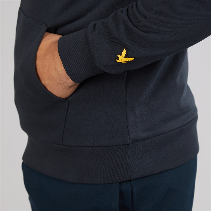 Lyle And Scott Vintage Mens Athletic Hoodie Dark Navy