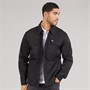 Lyle And Scott Vintage Mens Multi Pocket Overshirt Jet Black