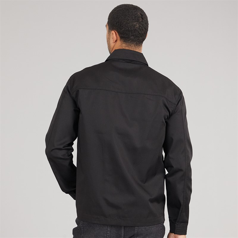 Lyle And Scott Vintage Mens Multi Pocket Overshirt Jet Black