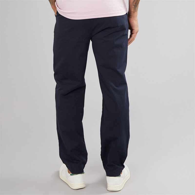 Lyle And Scott Vintage Mens Drawstring Tapered Chinos Dark Navy