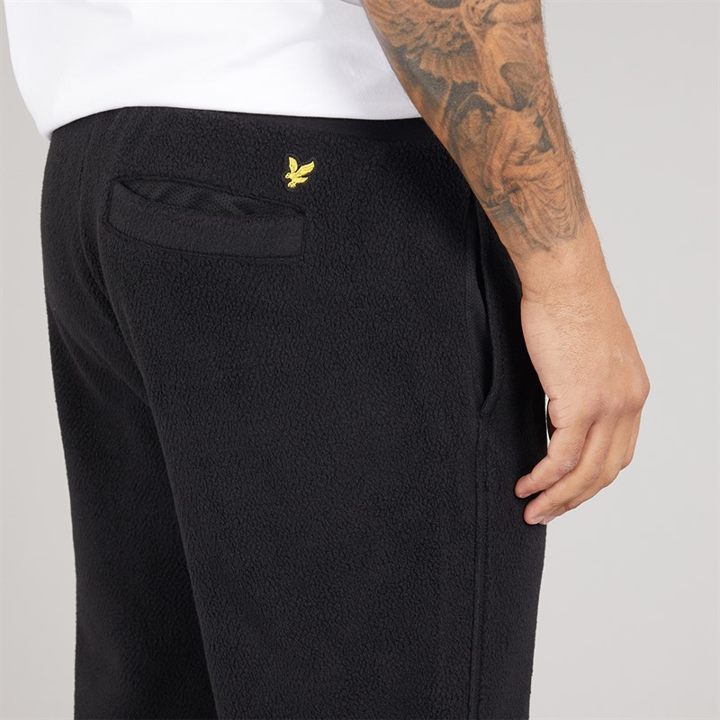 Lyle And Scott Vintage Mens Polar Fleece Joggers Jet Black