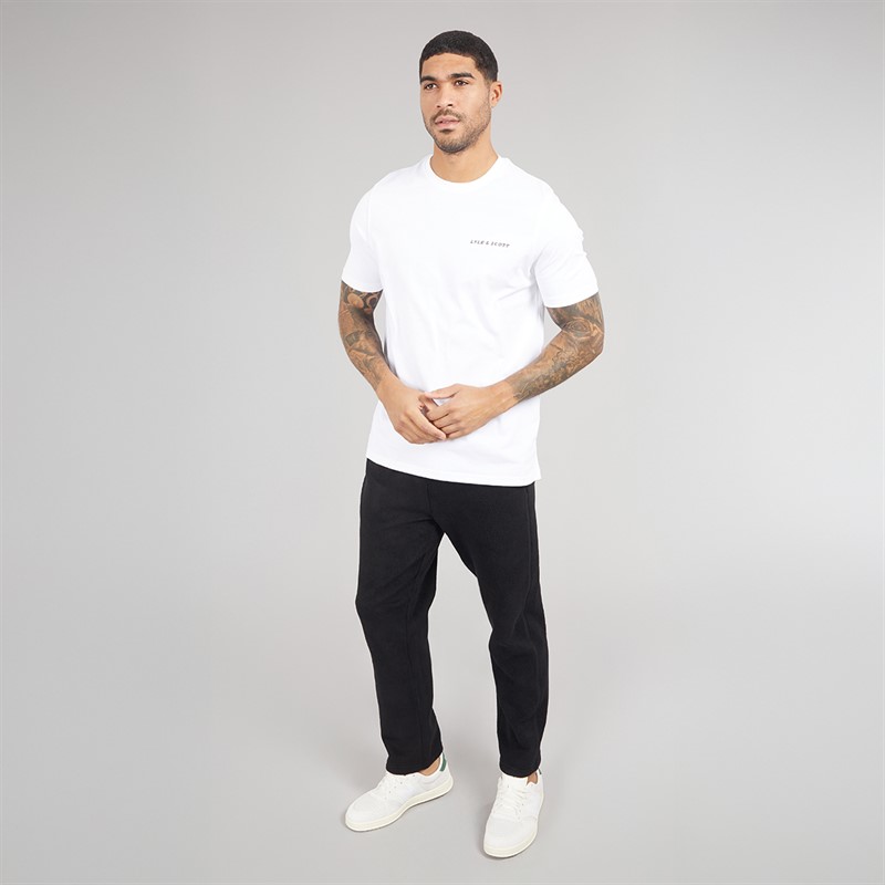 Lyle And Scott Vintage Mens Polar Fleece Joggers Jet Black