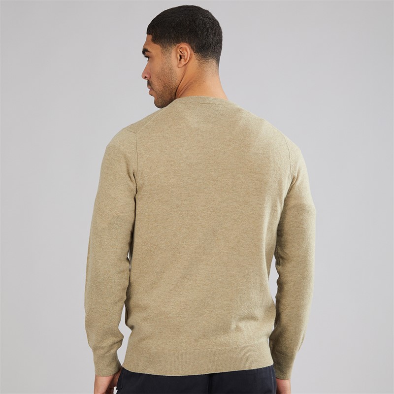 Lyle And Scott Vintage Mens Crew Neck Jumper Sage Uniform Marl
