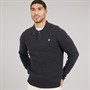 Lyle And Scott Vintage Mens Rugby Jumper Jet Black Marl