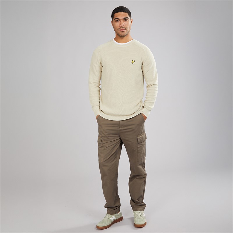 Lyle And Scott Vintage Mens Cargo Pants Khaki Ash