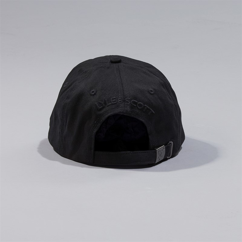 Lyle And Scott Vintage Mens Baseball Cap Jet Black