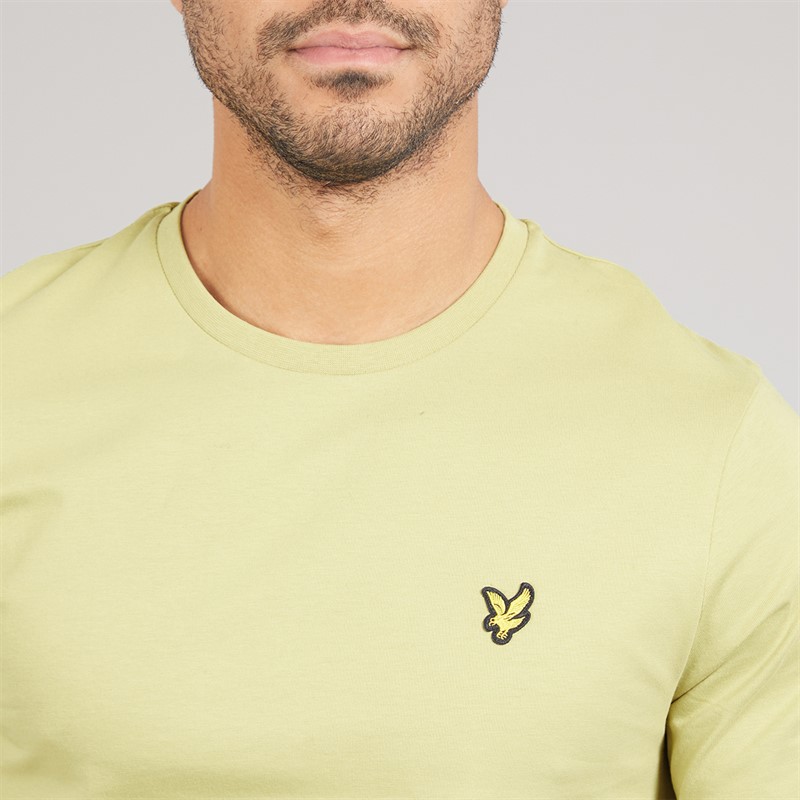 Lyle And Scott Vintage Mens Plain T-Shirt Pale Willow