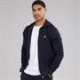 Lyle And Scott Vintage Mens Full Zip Hoodie Dark Navy