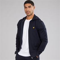 Lyle And Scott Vintage Mens Full Zip Hoodie Dark Navy