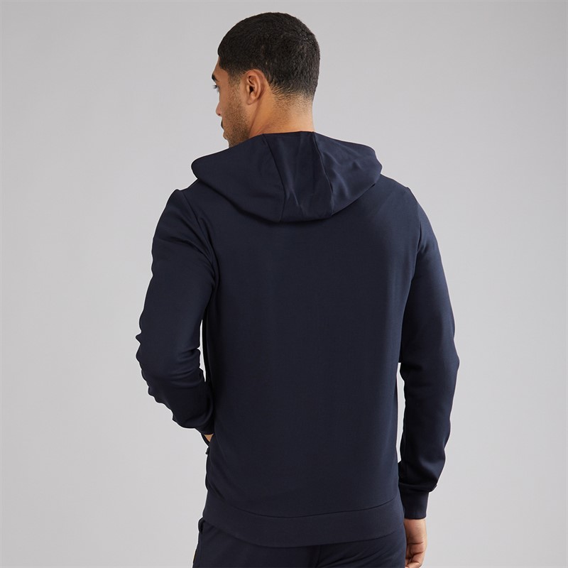 Lyle And Scott Vintage Mens Full Zip Hoodie Dark Navy