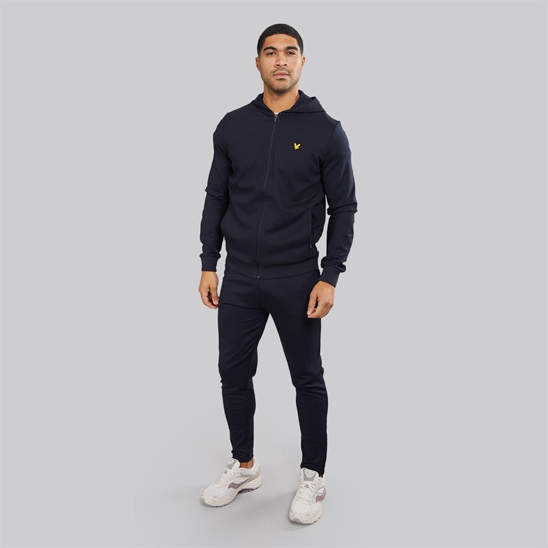 Lyle And Scott Vintage Mens Full Zip Hoodie Dark Navy